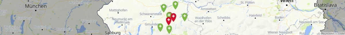 Kartenansicht für Apotheken-Notdienste in der Nähe von Kremsmünster (Kirchdorf, Oberösterreich)